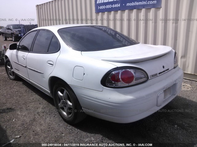 1G2WK52J81F167054 - 2001 PONTIAC GRAND PRIX SE WHITE photo 3