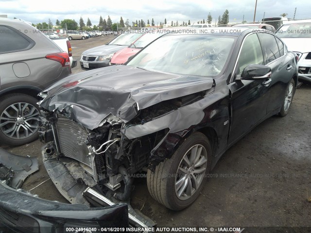 JN1CV7AP0HM641160 - 2017 INFINITI Q50 PREMIUM BLACK photo 2