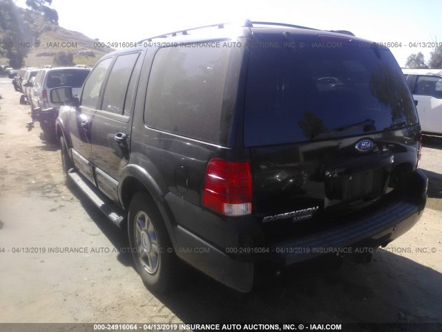 1FMFU19506LA46059 - 2006 FORD EXPEDITION LIMITED BLACK photo 3