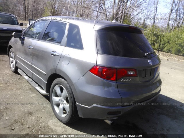 5J8TB18517A001094 - 2007 ACURA RDX TECHNOLOGY GRAY photo 3