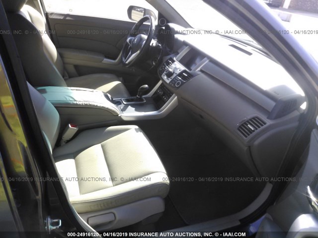 5J8TB18517A001094 - 2007 ACURA RDX TECHNOLOGY GRAY photo 5