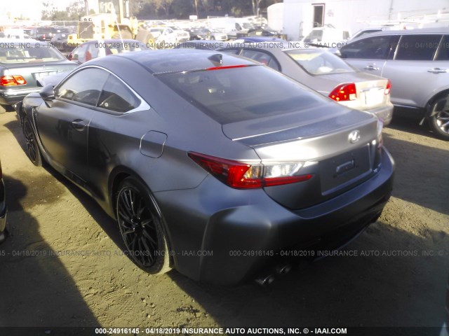 JTHHP5BC3K5006947 - 2019 LEXUS RC-F GRAY photo 3