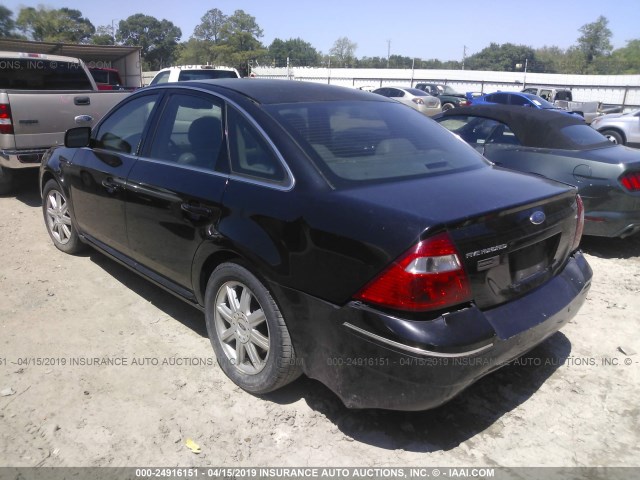 1FAHP24146G157839 - 2006 FORD FIVE HUNDRED SEL BLACK photo 3