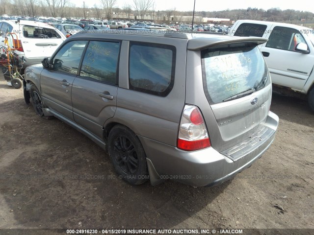 JF1SG69606H710157 - 2006 SUBARU FORESTER 2.5XT GRAY photo 3