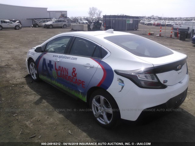 1G1RA6S56JU106908 - 2018 CHEVROLET VOLT LT WHITE photo 3