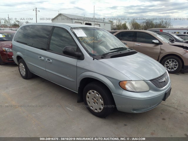 2C8GP44G91R170162 - 2001 CHRYSLER TOWN & COUNTRY LX Light Blue photo 1