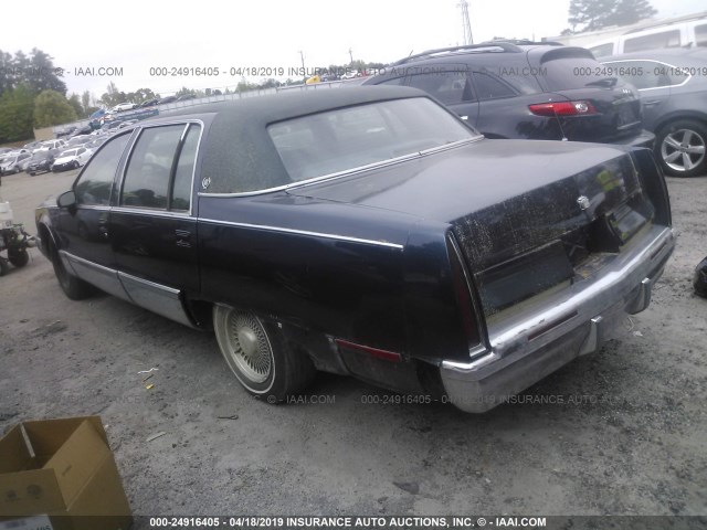 1G6DW52P1RR720569 - 1994 CADILLAC FLEETWOOD BROUGHAM BLUE photo 3