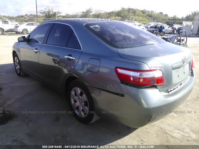 4T1BE46K29U864110 - 2009 TOYOTA CAMRY SE/LE/XLE Light Blue photo 3