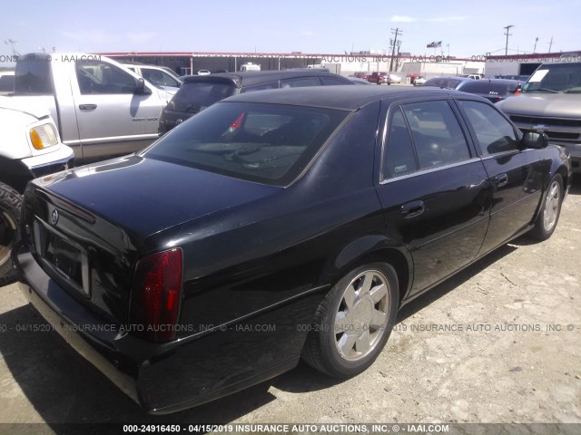 1G6KF5797YU234023 - 2000 CADILLAC DEVILLE DTS BLACK photo 4