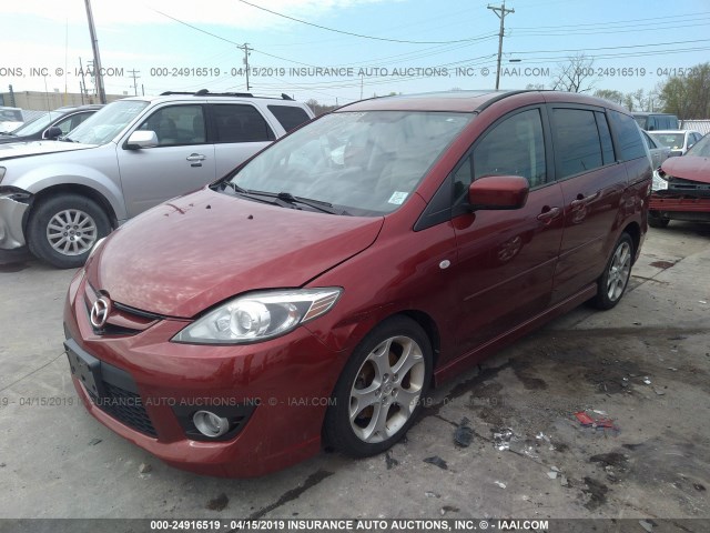 JM1CR29LX80321373 - 2008 MAZDA 5 RED photo 2