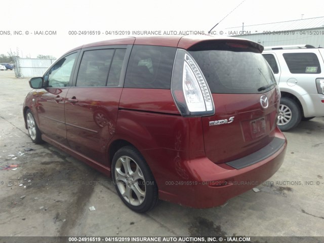 JM1CR29LX80321373 - 2008 MAZDA 5 RED photo 3