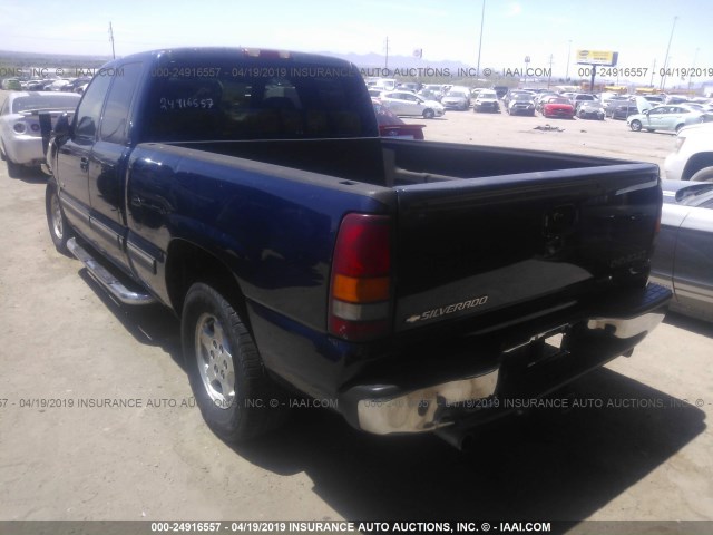 2GCEC19T721197840 - 2002 CHEVROLET SILVERADO C1500 BLUE photo 3