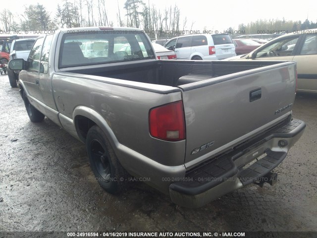 1GCCS19X538183687 - 2003 CHEVROLET S TRUCK S10 BROWN photo 3