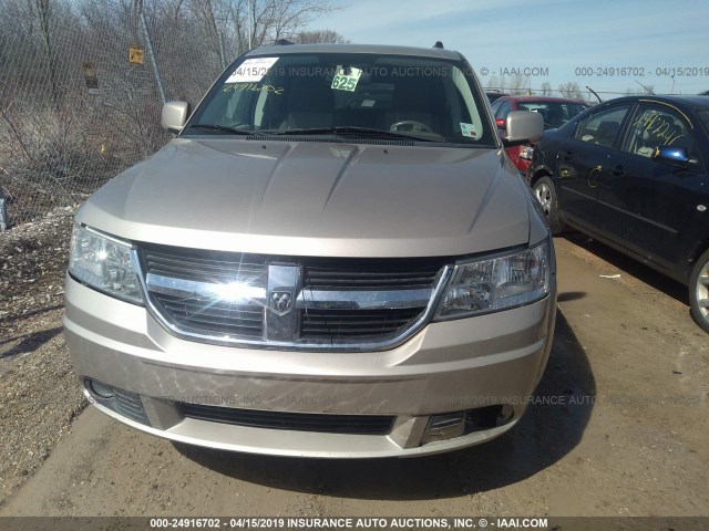 3D4GG57V89T215797 - 2009 DODGE JOURNEY SXT GOLD photo 6