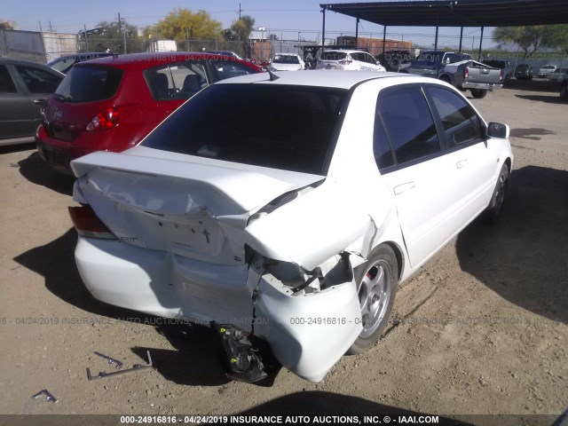 JA3AJ26E46U055406 - 2006 MITSUBISHI LANCER ES WHITE photo 4