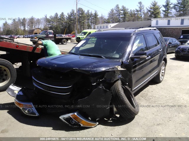 1FMHK8F84CGA54062 - 2012 FORD EXPLORER LIMITED BLACK photo 2