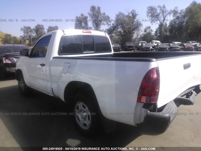 5TFNX4CN4DX020801 - 2013 TOYOTA TACOMA WHITE photo 3