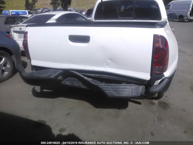 5TFNX4CN4DX020801 - 2013 TOYOTA TACOMA WHITE photo 6