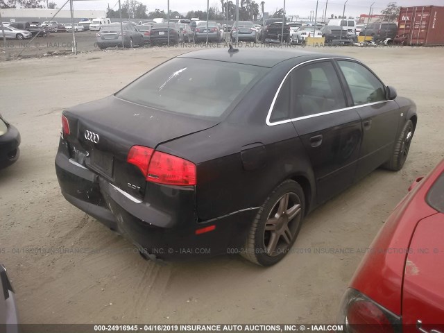 WAUAF78E97A271961 - 2007 AUDI A4 2/TURBO BLACK photo 4