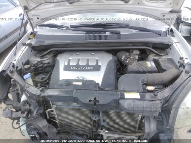 KM8JN12D56U352404 - 2006 HYUNDAI TUCSON GLS/LIMITED 银色 照片 10