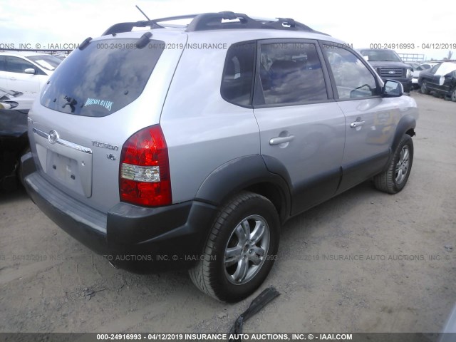 KM8JN12D56U352404 - 2006 HYUNDAI TUCSON GLS/LIMITED 银色 照片 4