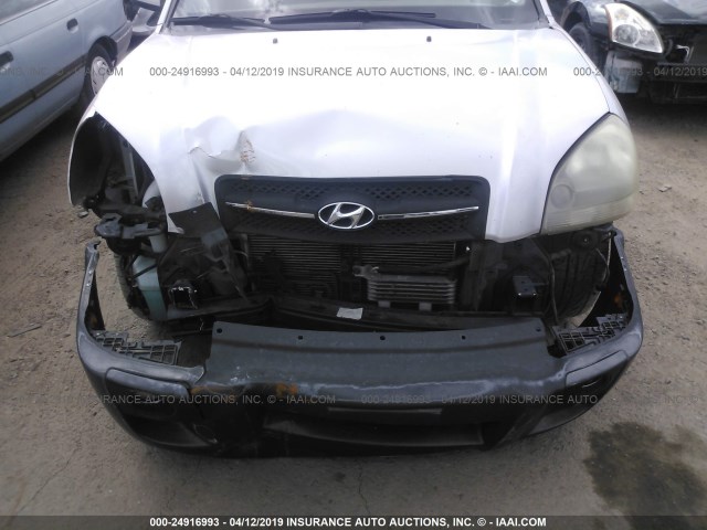 KM8JN12D56U352404 - 2006 HYUNDAI TUCSON GLS/LIMITED 银色 照片 6