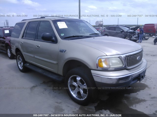 1FMEU1665YLB46461 - 2000 FORD EXPEDITION XLT TAN photo 1