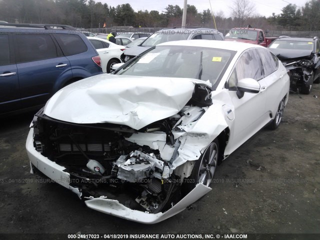 JHMZC5F1XJC019505 - 2018 HONDA CLARITY WHITE photo 2