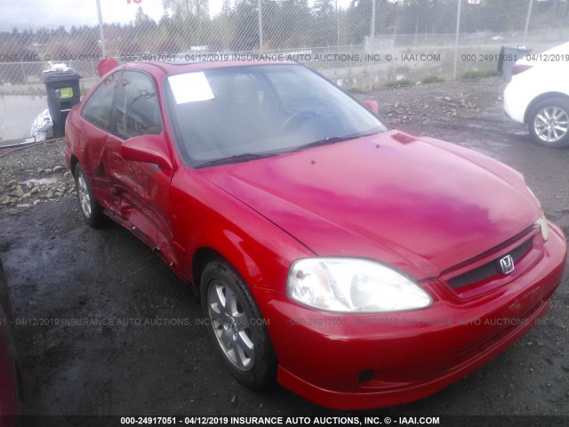 1HGEM1151YL026256 - 2000 HONDA CIVIC SI/SIR RED photo 1