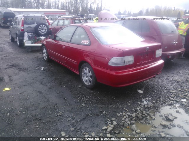 1HGEM1151YL026256 - 2000 HONDA CIVIC SI/SIR RED photo 3