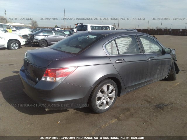 1HGCP2F84AA124352 - 2010 HONDA ACCORD EXL GRAY photo 4