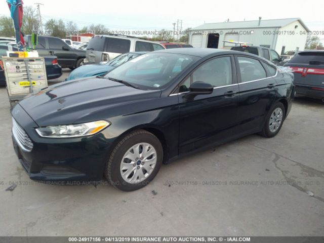 3FA6P0G75ER233958 - 2014 FORD FUSION S Black photo 2