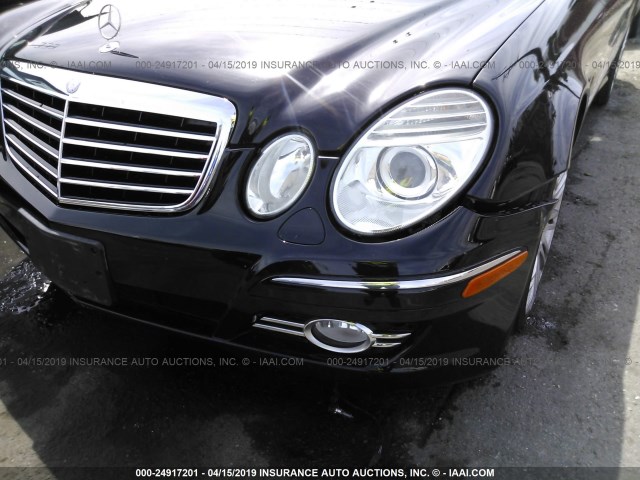 WDBUF56X58B351051 - 2008 MERCEDES-BENZ E 350 BLACK photo 6