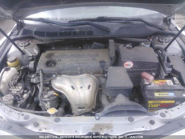 4T1BE46K87U609779 - 2007 TOYOTA CAMRY NEW GENERAT CE/LE/XLE/SE SILVER photo 10
