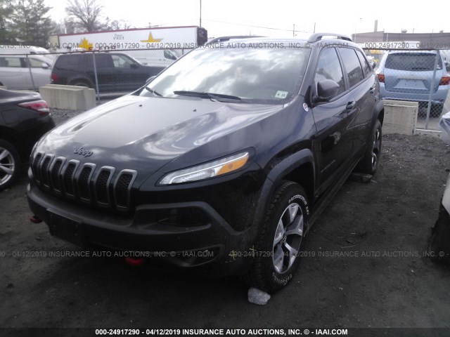 1C4PJMBBXHW517364 - 2017 JEEP CHEROKEE TRAILHAWK BLACK photo 6