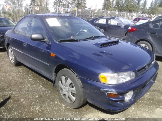 JF1GC435XYH505583 - 2000 SUBARU IMPREZA L BLUE photo 1