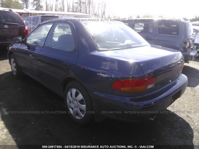 JF1GC435XYH505583 - 2000 SUBARU IMPREZA L BLUE photo 3