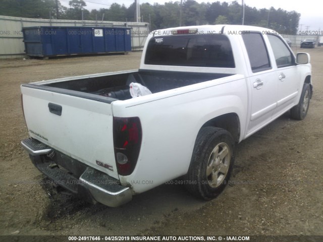 1GTCS13E998153866 - 2009 GMC CANYON WHITE photo 4