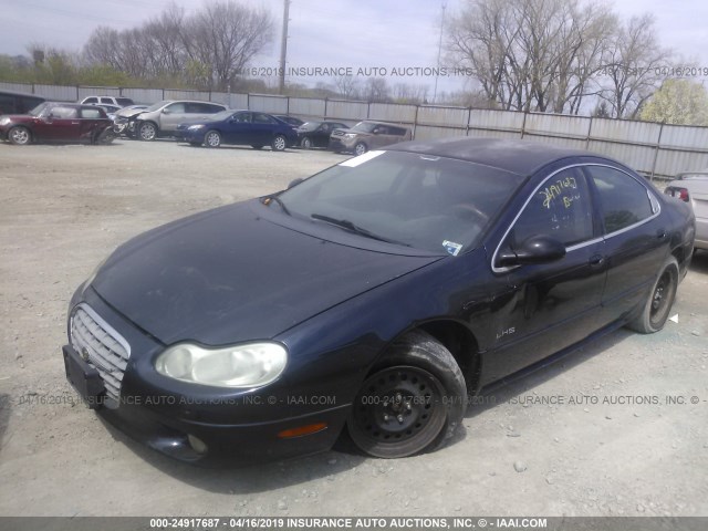 2C3HC56G81H535039 - 2001 CHRYSLER LHS BLUE photo 2