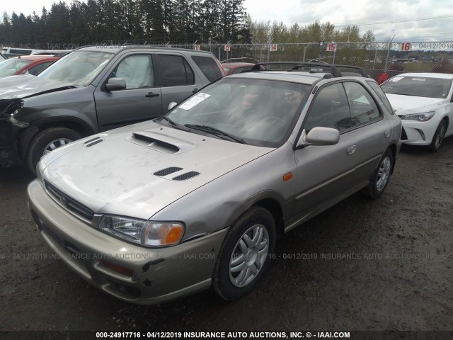 JF1GF48541H803584 - 2001 SUBARU IMPREZA OUTBACK SPORT SILVER photo 2