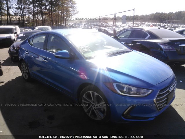 KMHD84LF6HU189867 - 2017 HYUNDAI ELANTRA SE/VALUE/LIMITED BLUE photo 1