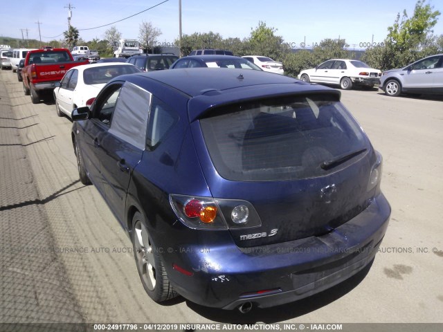 JM1BK343451243353 - 2005 MAZDA 3 HATCHBACK BLUE photo 3