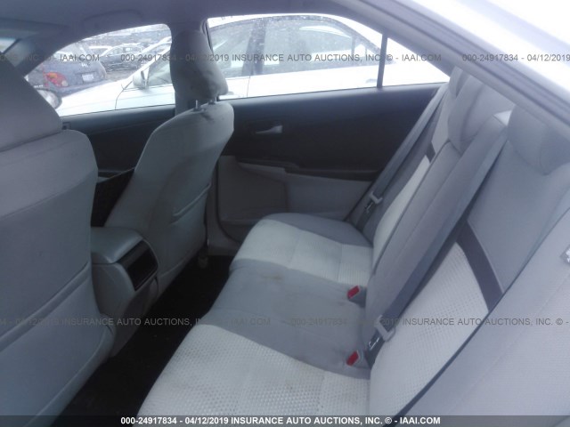 4T1BF1FK1CU514843 - 2012 TOYOTA CAMRY SE/LE/XLE WHITE photo 8