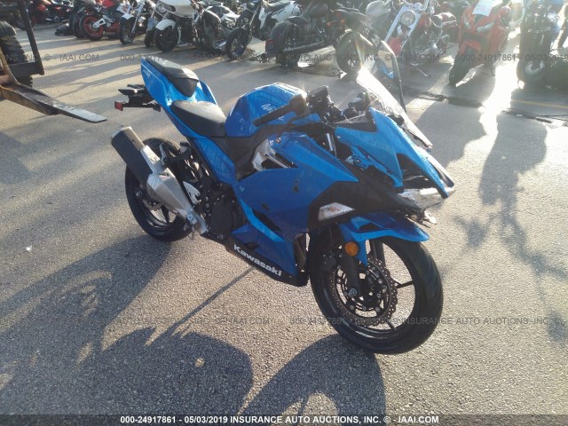 JKAEXKH12JDA12202 - 2018 KAWASAKI EX400 BLUE photo 1