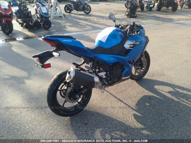 JKAEXKH12JDA12202 - 2018 KAWASAKI EX400 BLUE photo 4