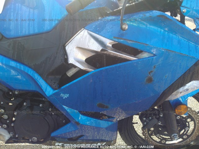 JKAEXKH12JDA12202 - 2018 KAWASAKI EX400 BLUE photo 8