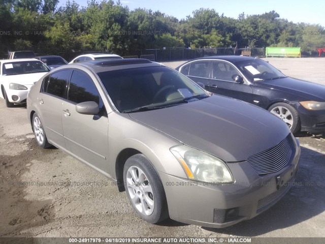 1N4BA41E07C860356 - 2007 NISSAN MAXIMA SE/SL BEIGE photo 1