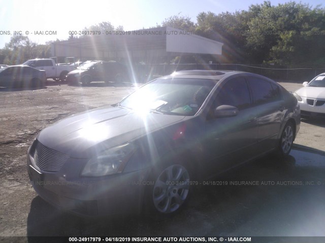 1N4BA41E07C860356 - 2007 NISSAN MAXIMA SE/SL BEIGE photo 2