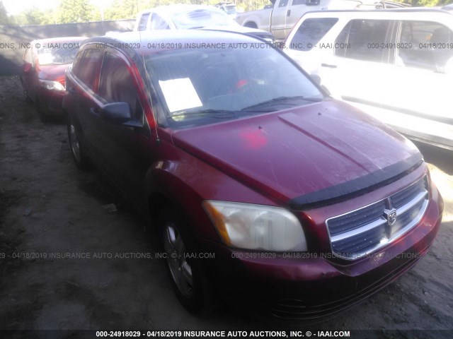 1B3JB48B57D501627 - 2007 DODGE CALIBER SXT RED photo 1