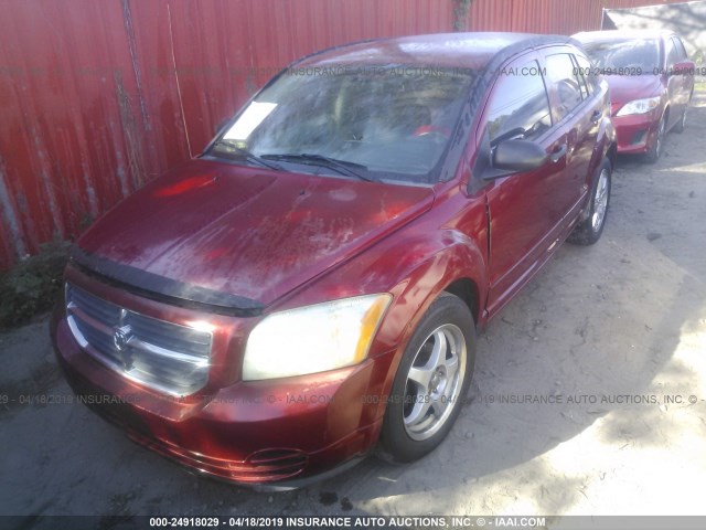 1B3JB48B57D501627 - 2007 DODGE CALIBER SXT RED photo 2